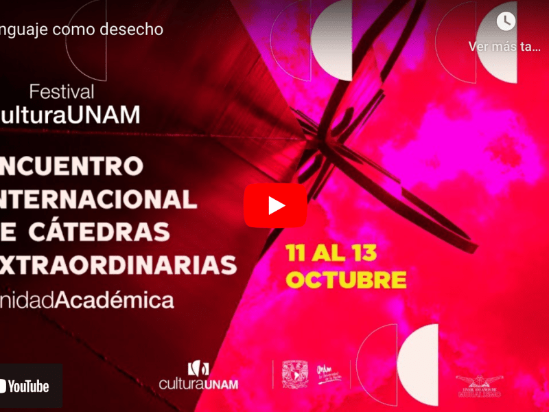 El lenguaje como desecho. Video de&nbsp;YouTube